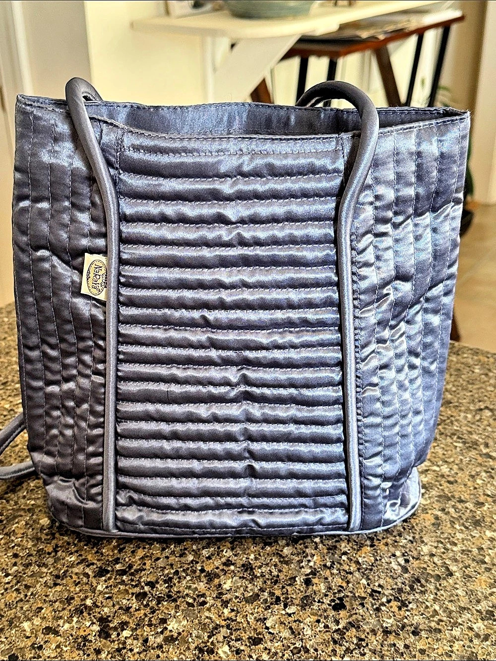 Naraya Soft Quilted Purse in Light Blue